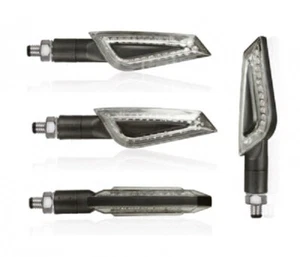 Pair Led Turn Signals Approved Motorcycle Chaft Shelter Universal - Picture 1 of 4