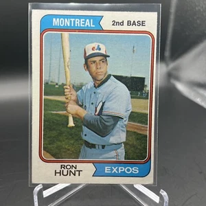 1974 TOPPS #275 RON HUNT MONTREAL EXPOS QUASI NUOVO+ - Foto 1 di 2