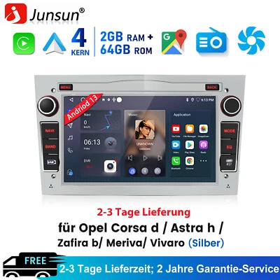Autoradio Für Opel Corsa C/D Zafira B Astra H 64G Carplay Android 14 FM GPS NAVI