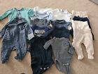 Baby Boy Bundle Age 0-3 Months Vests Baby Grows Trousers