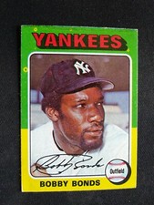 1975 Topps "Mini" Baseball Card # 55 Bobby Bonds - New York Yankees (VG/EX)
