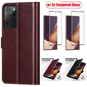 Für Samsung Galaxy Note20 / Ultra 5G Hülle Leder Wallet Cover + Displayschutz - Bild 1 von 43
