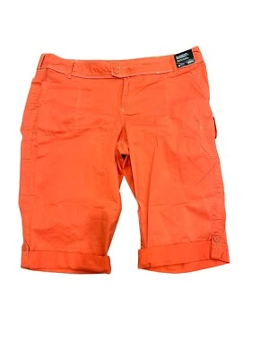 Avenue Roll Tab Cuff Capri Orange Pant Plus Sz 22 New with tag Modern Fit - Image 1 of 4