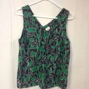 Women's Floral Print Regular Fit Deep V-Neck Tank Size M - Picture 1 of 2
