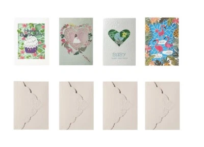 Carol Wilson Fine Arts E2 5x7" Laser Cut Greeting Cards - Baby, Wedding Birthday - Image 1 of 4