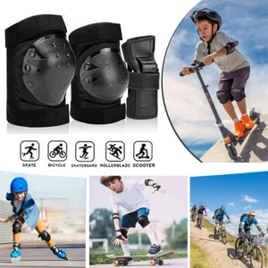 Pads Set Teen Skateboard Roller Schlittschuhe Knie Ellbogen Handgelenk Kinder Jugend Teenager Erwachsene - Bild 1 von 19