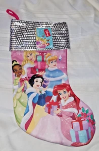 DISNEY PRINZESSIN WEIHNACHTSSTRUMPF~ASCHENPUTTEL~BELLE~TIANA~TIANNA~ROSA SATIN - Bild 1 von 4