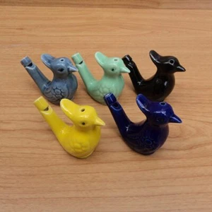 Ceramic Bird Whistle Novelty Whistle Water Warbler Vintage Style Child Simple - Picture 1 of 11