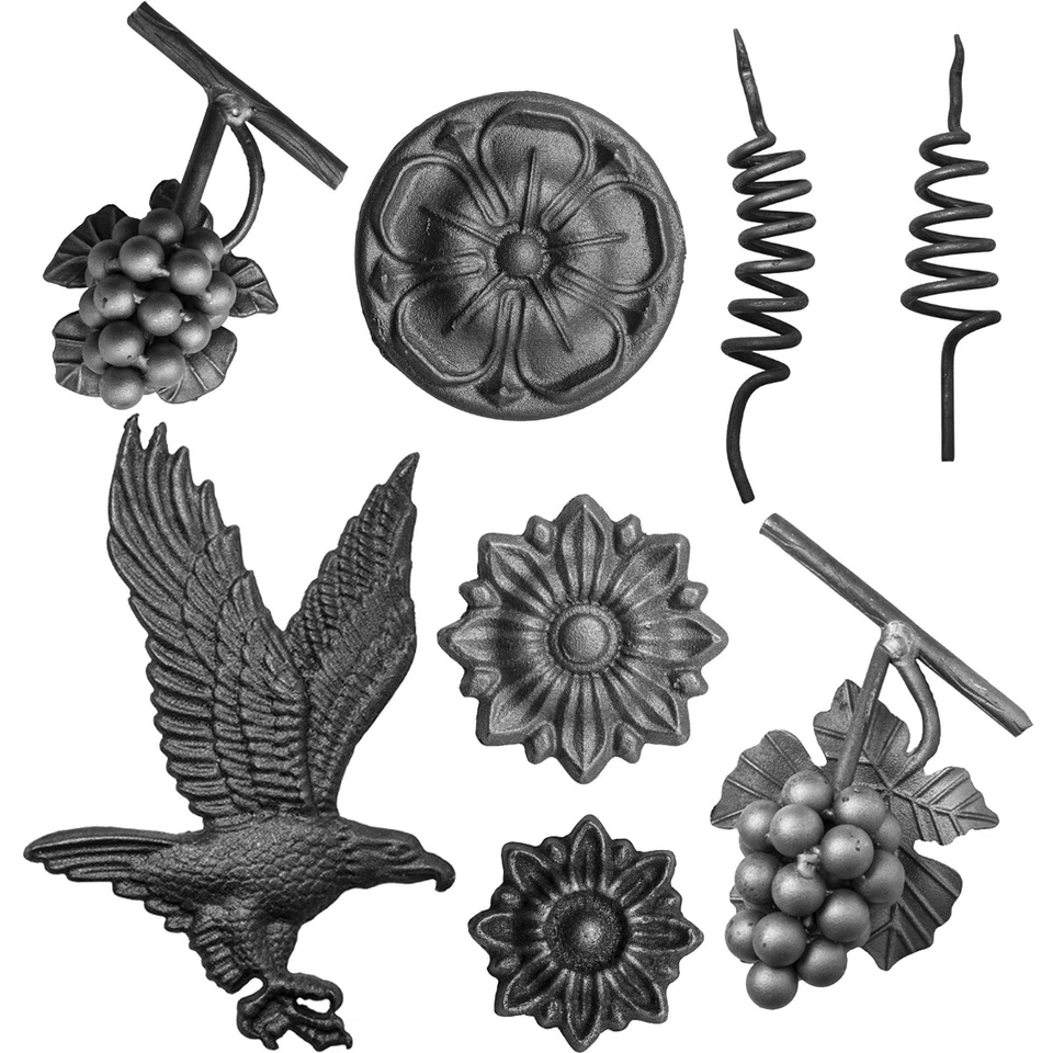 STAL Stalguss Deko Zaundeko Zierelement Metalldekoration Zaun Geländer 211-420 - Bild 1 von 1