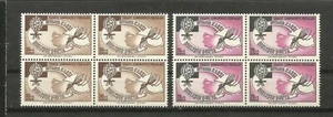 Turquía 1962 erradicación de la malaria # B88-B89) MNH BLOQUES DE CUATRO - Imagen 1 de 1