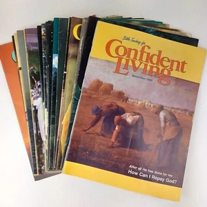 18 CONFIDENT LIVING Magazines Formerly Good News Broadcaster VTG 1986-1989 - Imagen 1 de 11
