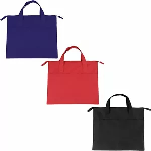 Borsa Organizzatore Documenti Chiusura Cerniera Sicura Contratti Affari Adatto Carta A4 - Foto 1 di 4