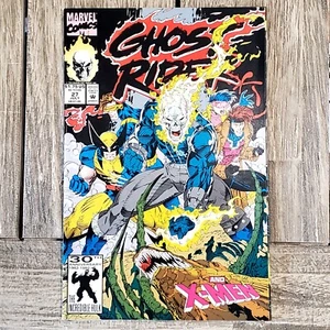 GHOST RIDER #27 MARVEL COMICS Vol. 2 July 1992 Featuring the X-Men Jim Lee Cover - Picture 1 of 7