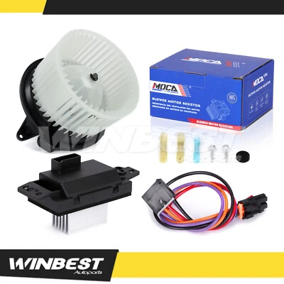 Fit Cadillac Chevrolet Silverado GMC Sierra Front Blower Motor & Resistor Kit  - Imagem 1 de 4