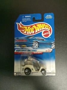 1999 Hot Wheels First Edition #9 Of 26 Tee’d Off White Gray M - Picture 1 of 3