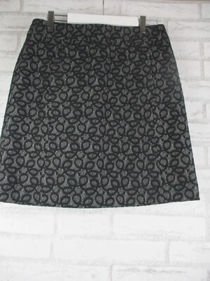 David Lawrence womens pencil skirt black print 10 pockets - Image 1 of 4