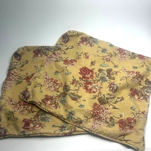 Two 20" ( Approx.) Square Pillow Covers Waverly Fabric w/Zippers - Picture 1 of 5