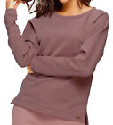 Ladies Rose Pink Sweatshirt Size Large 14 Scoop neck long sleeves Top Jumper