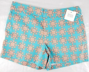 Sigrid Olsen Damen Gr. 4 Shorts Floral Tropical Türkis Koralle Weiß NEU - Bild 1 von 4