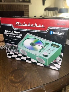 Studebaker Retro Cd Player With Bluetooth And FM Stereo Radio Bluetooth SB3720RG - Picture 1 of 2