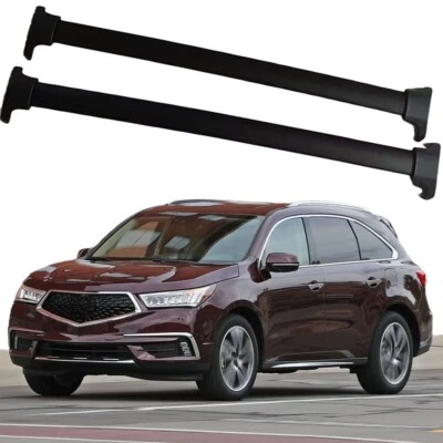 Barra transversal de aluminio 2 piezas para barras de carga Acura MDX 2014-2020 barras de riel de techo Foto 1 de 4