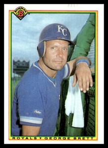 1990 Bowman #382 George Brett   Kansas City Royals  Baseball EX