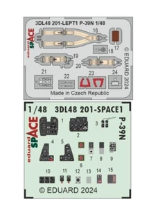 1/48 Bell P-39N Airacobra Cockpit 3D Decal and PE parts for Arma Hobby kits - Picture 1 of 1