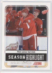 2011-12 Score Season Highlights Glossy Nicklas Lidstrom #7 HOF