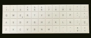Pegatinas teclado español Apple iMac Magickeyboard2 - spanish stickers - Bild 1 von 2