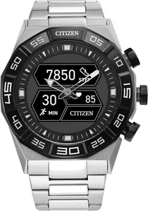 CITIZEN CZ SMART PQ2 HYBRID JX2006-52E schwarzes Zifferblatt silber Uhr *NEU VERSIEGELT* - Bild 1 von 7