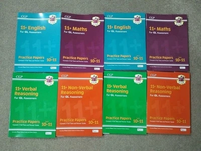 CGP 11+ GL Assessment Practice Papers Bundle Pack 1 &2 Each Pack Includes 4 Test - Image 1 of 4