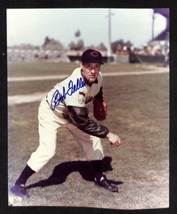 Bob Feller HOF Signed Cleveland Indians 8x10 Photo AUTO JSA COA/LOA - Picture 1 of 2