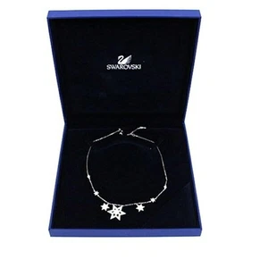 Swarovski Necklace Star Silver Used Ab Rank Women'S Accessories Brand #ED BEA - Picture 1 of 7