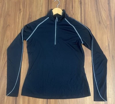 Pullover para mujer CALLAWAY con cremallera en cuarto negro talla M Foto 1 de 4