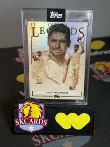 2025 Topps Cricket Legends Of The Game Volume II Kumar Sangakkara Orange #/5 SSP - Bild 1 von 2
