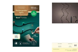 Cadena de Luces LED Lumineo USB Recargable 100 LED 7.4M - Imagen 1 de 4