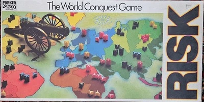 Risk Board Game  Parker The World Conquest Game  Vintage  1985  Complete -GT46B - Image 1 of 4