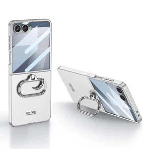 Slim Fit Hard Handyhülle mit Ringhalter PC Für Samsung Galaxy Z Flip 7 - Bild 1 von 16