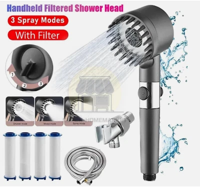 High Pressure Shower Head with Handheld Spray Combo, Rain ShowerHead with Filter - Image 1 of 4