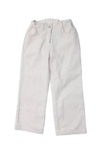 Stella McCartney Kids Girls Button Closure Straight Leg Pants Cream Size 10 - Picture 1 of 5