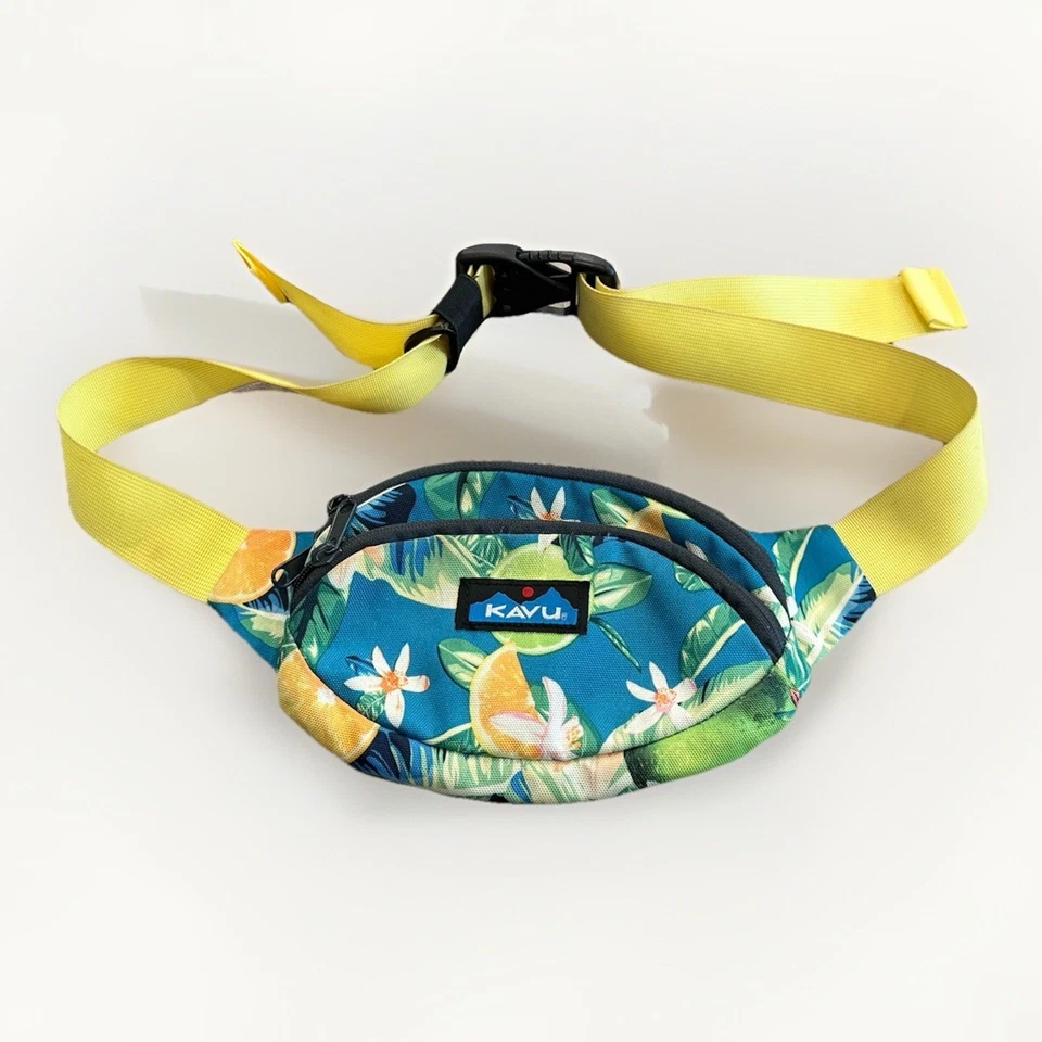 Riñonera Kavu Mujer SPECTATOR Floral Azul Verde Naranja Amarillo Cinturón Foto 1 de 4