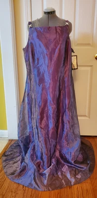 NWT Vintage Betsy & Adam Purple Chiffon Maxi Dress whimsy Fairycore Size 22W - Image 1 of 4