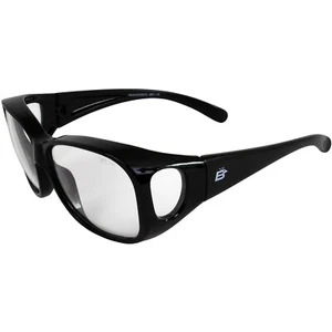 Birdz Eyewear Peacock Large Fit-Over OTG Glasses Black Frame Clear Lenses - Picture 1 of 4