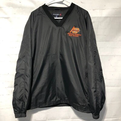 Chaqueta Pullover Rompevientos Vintage Sport Tek Logo OU Negra Para Hombre XL Foto 1 de 4