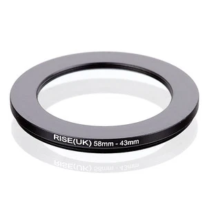 RISE (UK) 58-43MM 58MM-43MM 58 to 43 Step Down Ring Filter Adapter - Picture 1 of 3