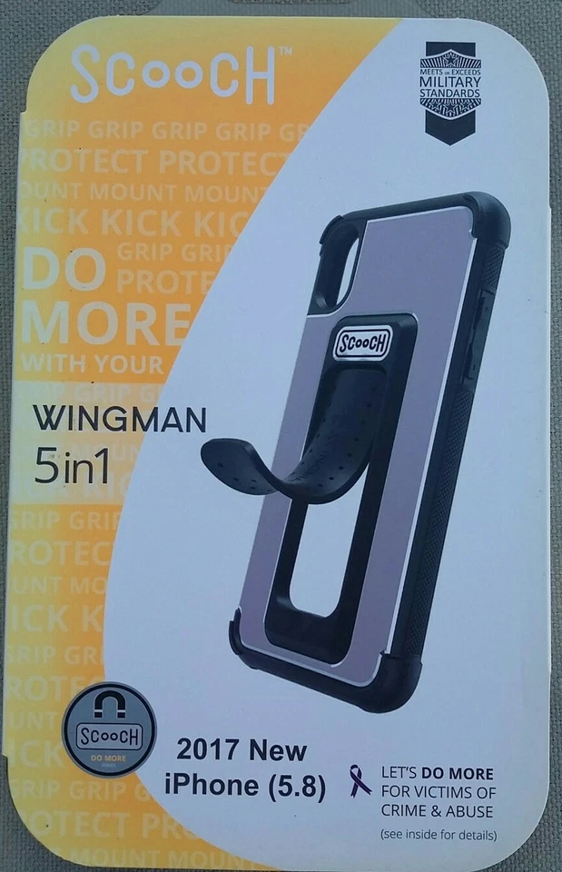 Чехол Scooch Wingman 5-в-1 для iPhone Xs (также подходит для iPhone X) (розовое золото) - Изображение 1 из 2