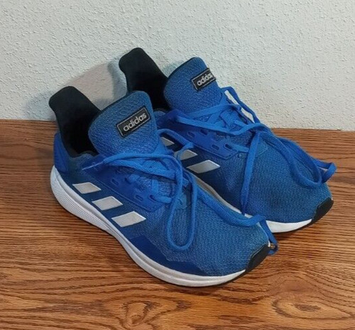 Sneakers Adidas da bambina in camoscio blu bianco nero taglia 3