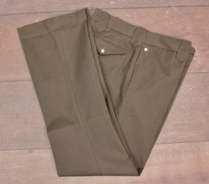 Men's VTG 1960s 1970s NOS Stephens Olive Green Western Pants Sz 32x32 60s 70s - Picture 1 of 10