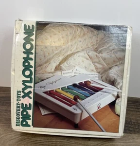 Vintage Discovery Toys Pipe Xylophone made in Box Complete 1984 Musical Toy - Picture 1 of 16