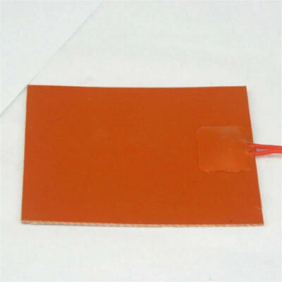 12V DC 80x100mm 20W Flexible Waterproof Silicon Heater Pad for 3D Printer Heater - Image 1 of 4